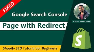 How to Fix Page with Redirect Google Search Console in Shopify ✅ Shopify SEO screenshot 3
