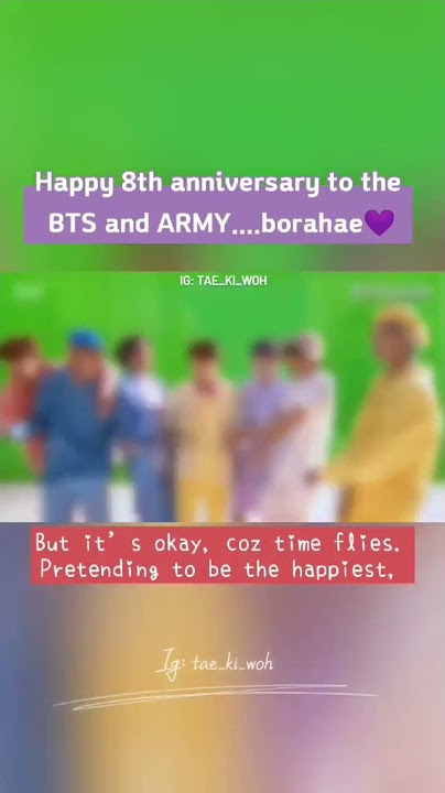 Happy 8th Anniversary BTS and ARMY 💜💜💜