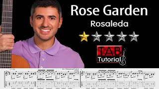 Rose Garden "Rosaleda" | Classical Guitar Tutorial + Sheet & Tab