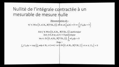 Intégration au sens d