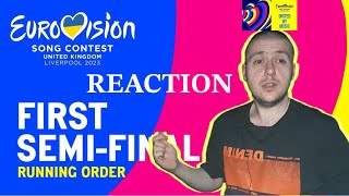 Eurovision 2023: Semi-Final 1 Running Order Reaction