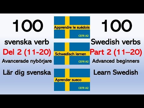 Learn Swedish - 100 Swedish verbs part 2 – advanced beginners