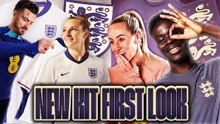 "WOW I Have No Words" 🤩 | England Players Get A First Look At The New England Home and Away Kit 👀 image