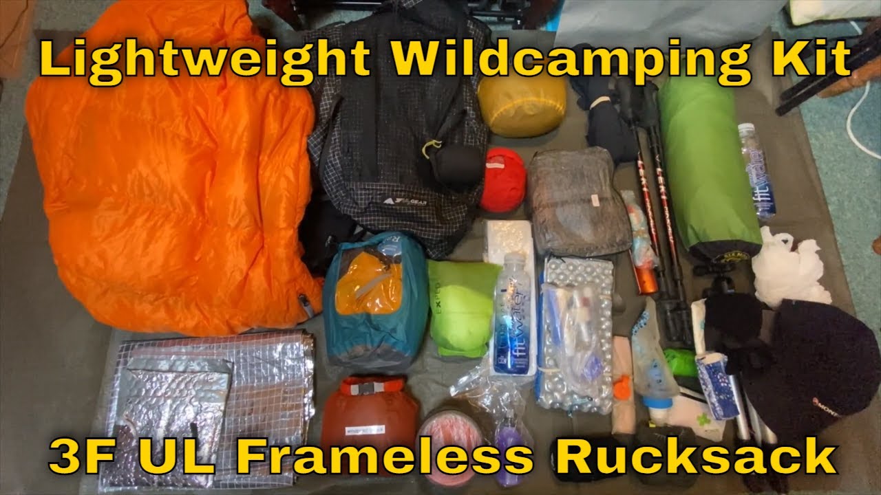 3F UL Gear Frameless Pack | Solo Wildcamping Kit