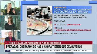 Prepagas: Deberán Presentar Un Plan De Reembolso