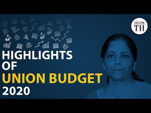 Highlights of Union Budget 2020