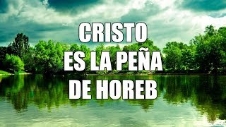 Video thumbnail of "Cristo es la peña de Horeb. Pista karaoke con letra"