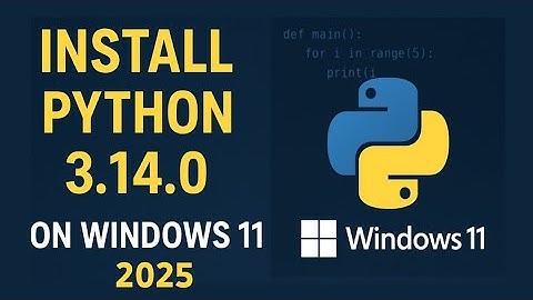 Python 3.14.0 installeren op Windows 11 | Python programmeren met demo (update 2025)