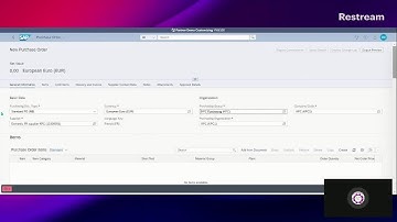 2TX - Option B: Create Purchase Order with Inbound Delivery in SAP CLOUD FIORI