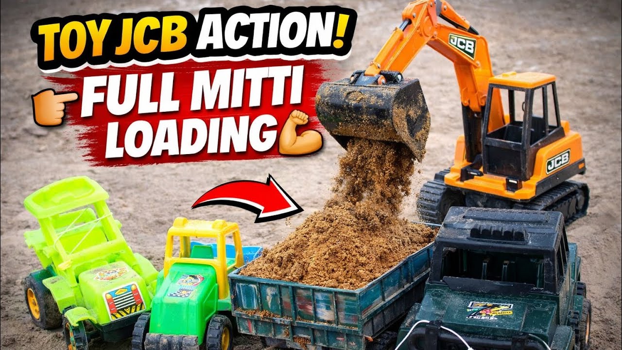 Heavy Machine Work 🚜 JCB Loading Tractor Trolley