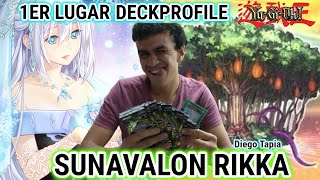 1er Lugar SUNAVALON RIKKA|OTS PACK 22|Diego Tapia #yugioh #deckprofile #sunavalon #rikka