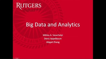 Big Data and Analytics - Summer 2020 Prof. Vasarhelyi