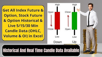 Get All Future & Option Stock Historical & Live Candle Data (OHLC, Vol. & OI) in Excel #candlestick