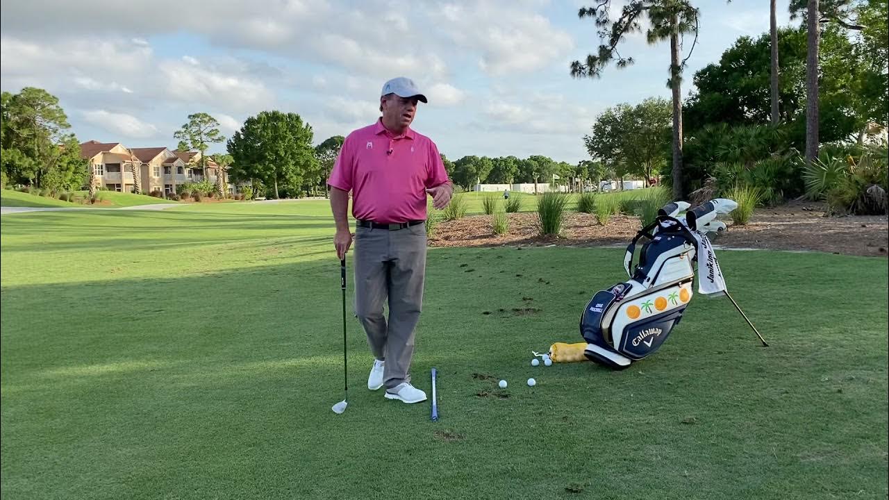 How to play short wedge shots with the ball above your stance by Craig Hocknull, PGA. YouTube