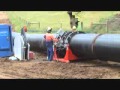 Butt-Fusion welding of 1200mm PN16 HDPE water main