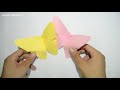 عمل فراشة من الورق مدهشة ديكور رائع جدا  - How to make paper orgami butterfly