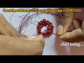 Ring knot flower for beginners Tamil/#Aaritoday #Ringknot #Trending #handembroidery