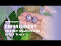 ✨ ¿CÓMO HACER ARETES?✨ TÉCNICA EMBROIDERY✨