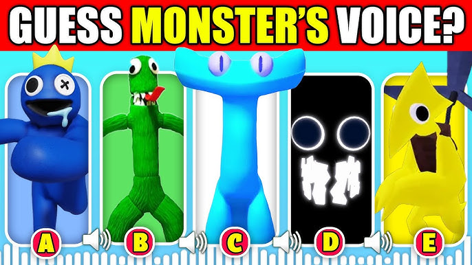 Rainbow Friends Roblox - ALL Jumpscares All Monsters [Blue, Green