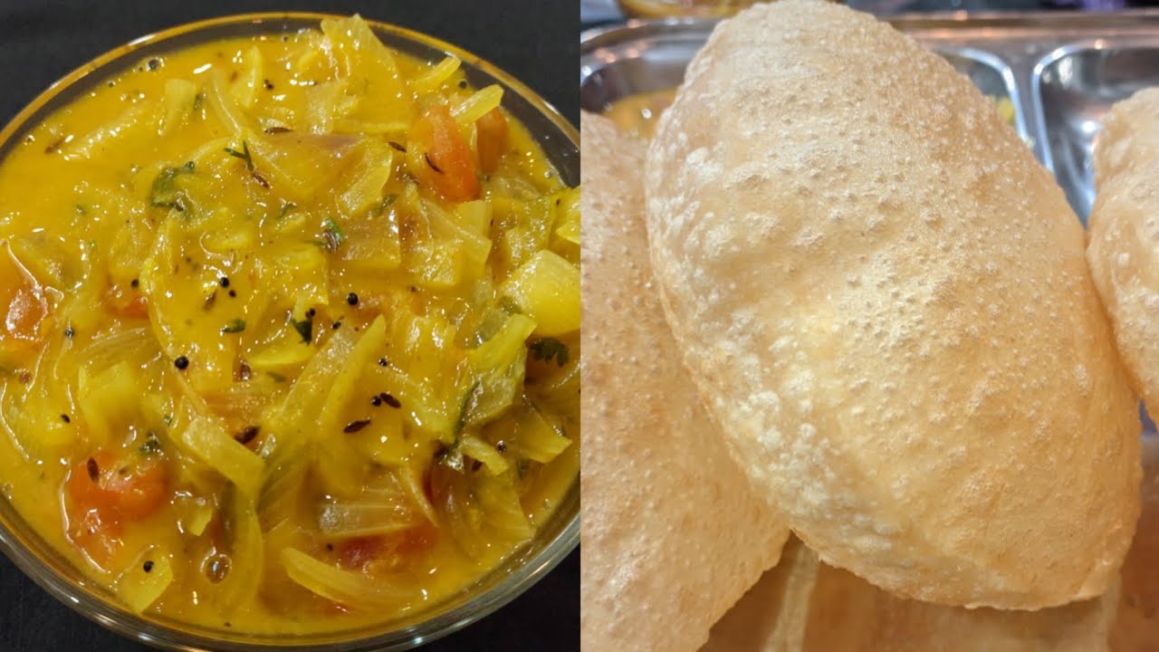 ಉಬ್ಬುವ ಹಾಗೂ ಮೃದುವಾದ ಪೂರಿ ಹಾಗೂ ಈರುಳ್ಳಿ ಸಾಗು ಮಾಡುವ ವಿಧಾನ | Puffy Poori and Onion saagu recipe