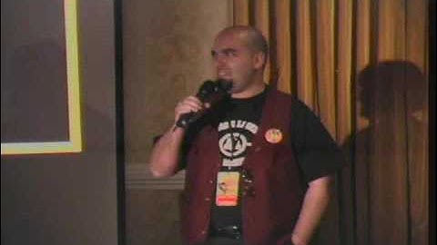 Me playing "Whose Slide Is It Anyway?" at Notacon 6