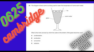 IGCSE Physics Paper 2 - Specimen 2020 - 0625/2/sp/ Q23 SOLVED