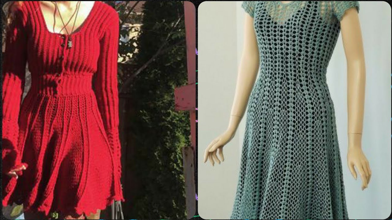 Most unique and beautiful crochet dress for girls Aesthetic and