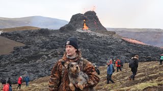 Checking out the Fagradalsfjall ERUPTION in Reykjanes ICELAND getting super CLOSE to the CRATER!