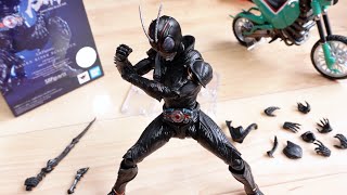 元ネタの仮面ライダーBLACKと比較！S.H.Figuarts 仮面ライダーBLACK SUN/ブラックサン レビュー！胸パーツの脱着やバッタ足武器も付属！