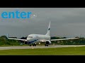 Enter air  boeing 737800 departure from london southend airport sen  sen  waw