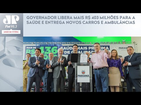 GOVERNADOR LIBERA MAIS R$ 403 MILHÕES PARA A SAÚDE E ENTREGA NOVOS CARROS E AMBULÂNCIAS