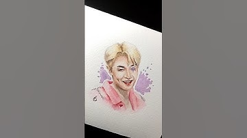 lay zhang 🔥 #lay #yixing #exo #fanart #painting #watercolor #art #drawing #artist #kpop