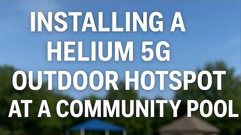 Installing a Helium 5G Outdoor Hotspot at a Community Pool | Suburban Cyber Technologies
