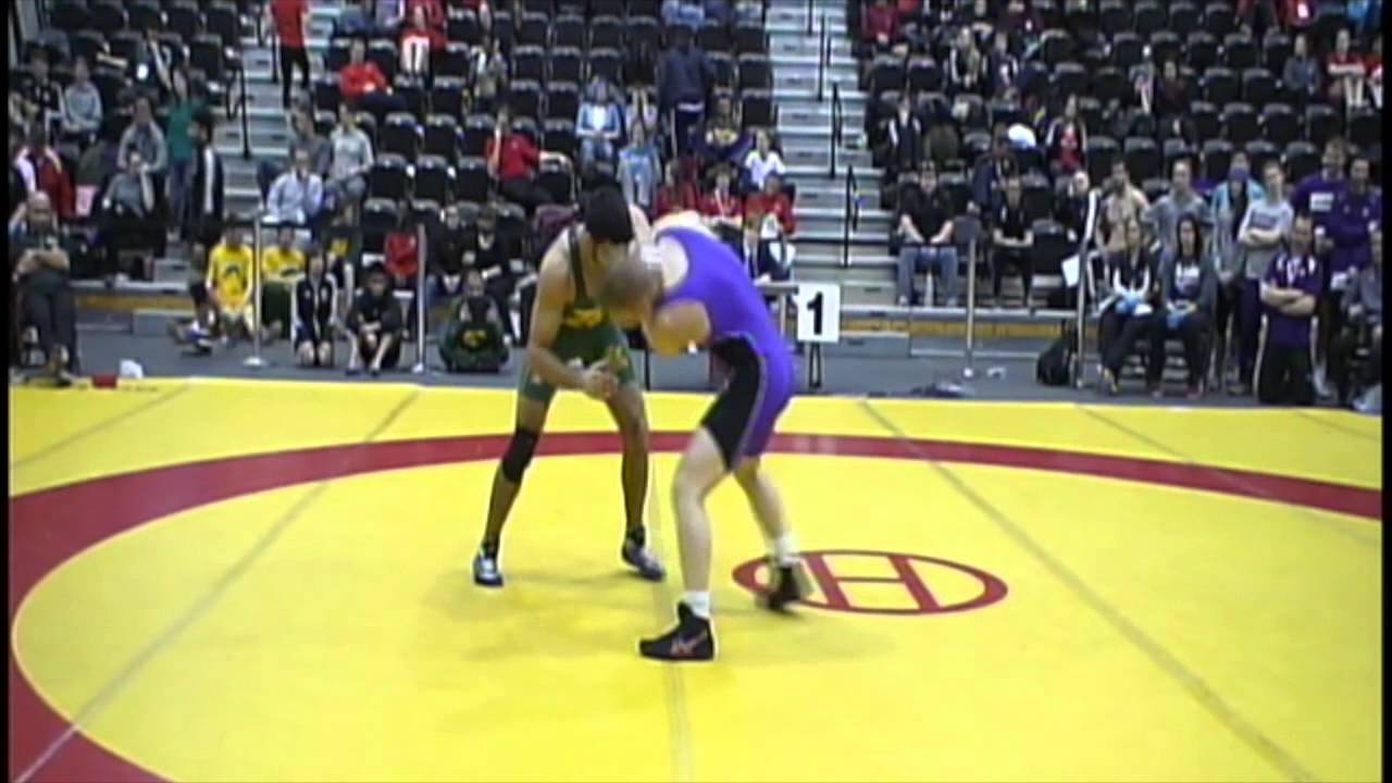 2014 CIS Championships: 68 kg Bronze Caleb Rutner vs. Adel Taj - YouTube