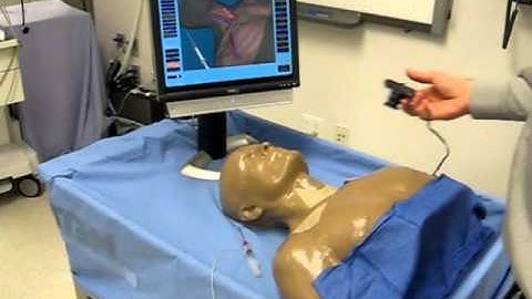 Video of mixed simulation for placement of CVL needle - (Patent Pending)