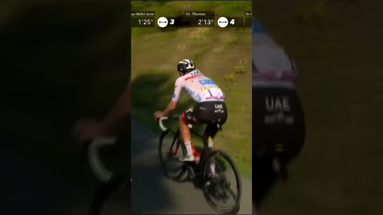 When Jonas Vingegaard waited for Tadej Pogacar after a crash 🤝