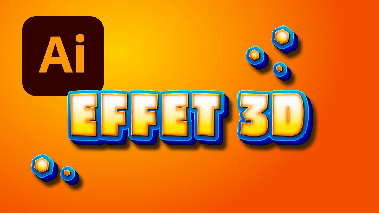 Comment faire un effet 3D sans 3d dans Illustrator