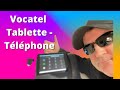 VocaTel Tablette-téléphone fixe à reconnaissance vocale : Téléphone fixe accessible