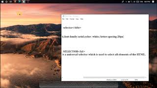 Universal selector & group selector; selector in html5, css selector in hindi News