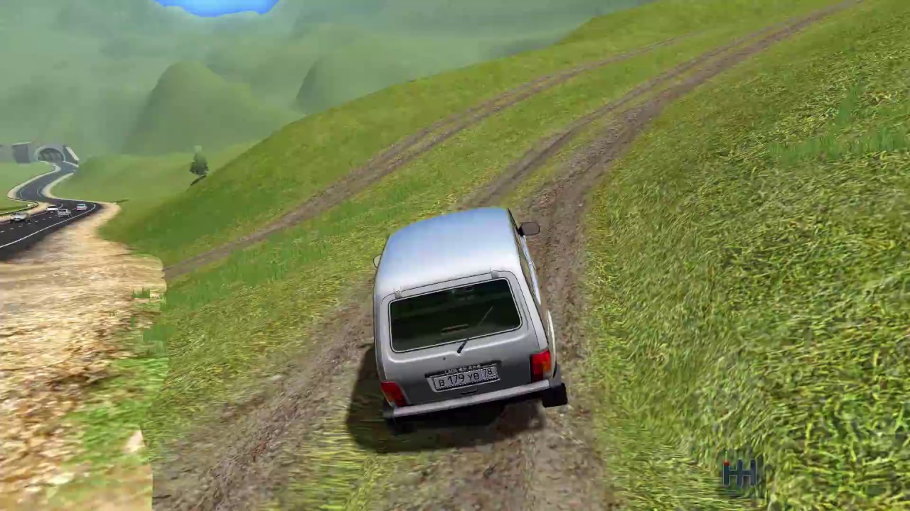 City car driving нива