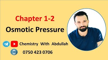 Chapter 1-2  Osmotic Pressure