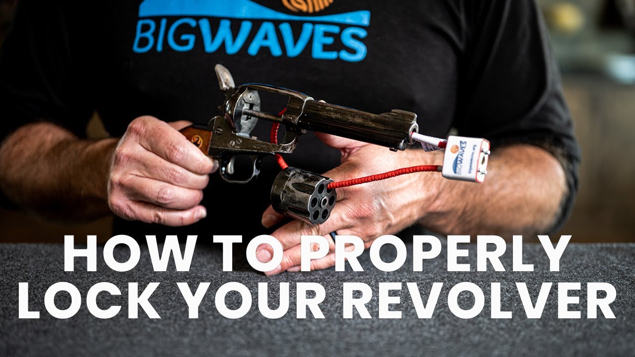 How to use a cable gun lock on a revolver YouTube