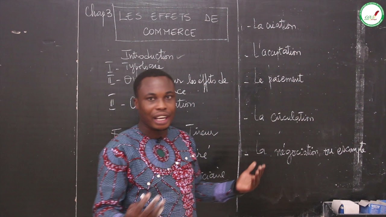 Cours - Première STEG - Comptabilité : Les effets de commerce / Suite 2 / M. Akpoto