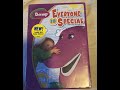 Barney Everyone Is Special 2005 DVD 1st Print 