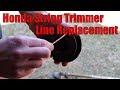 How to Replace String Trimmer, Brushcutter Line Honda HHT35s, HHT25s, UMK425U and UMK435U