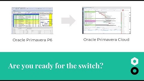 From Primavera P6 to Oracle Primavera Cloud