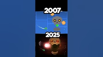 Geometry Dash: 2007 vs 2025 💀😱 #shorts