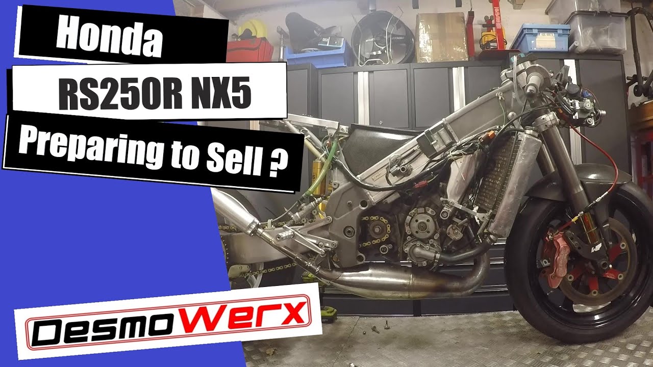 Honda RS250R NX5 1999 - Working on the bike to put it up for sale RS250 Grand Prix bike