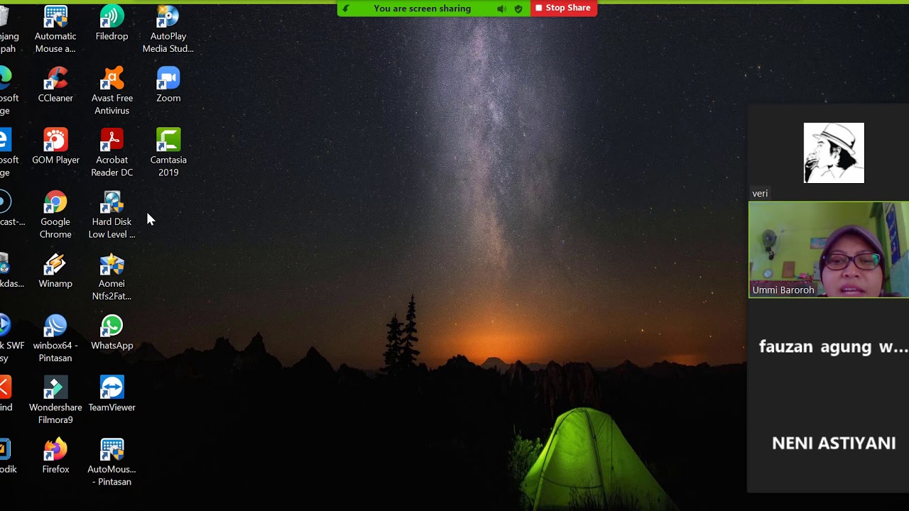 Cara share screen zoom untuk pemula 