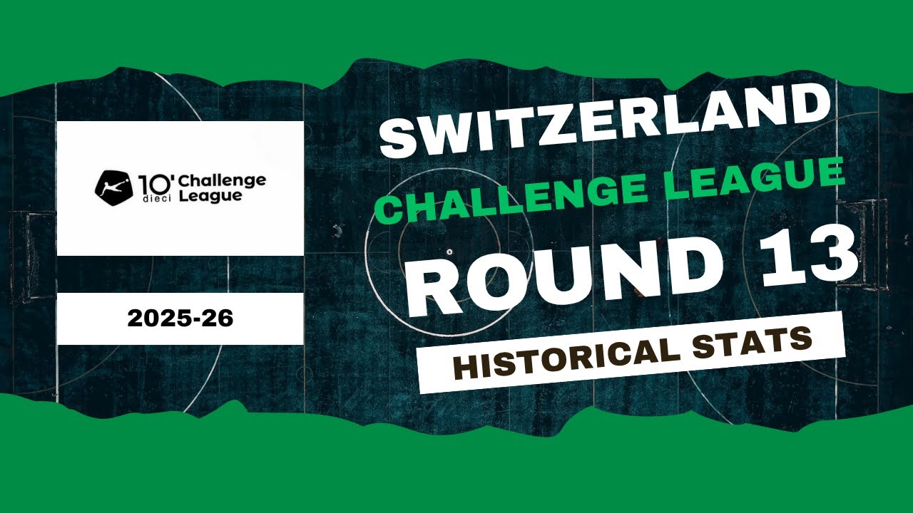 Switzerland | Challenge League Stats Round 13 2025-26 | Historical Stats | OverGolStats